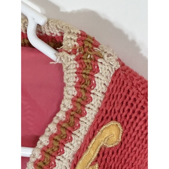 VTG NO! The Jeans Revolt One Size Embroidered Sweater Circus Dream Pink Red RARE - Picture 12 of 16